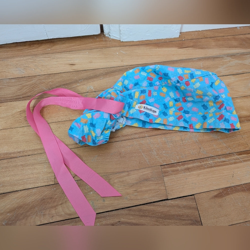 KimKaps Gummy Bear Ponytail Scrub Cap